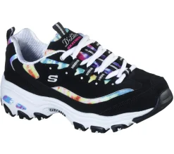 Lace Up|Athletic Sneakers<SKECHERS D'Lites - Summer Fiesta BLACK / MULTI