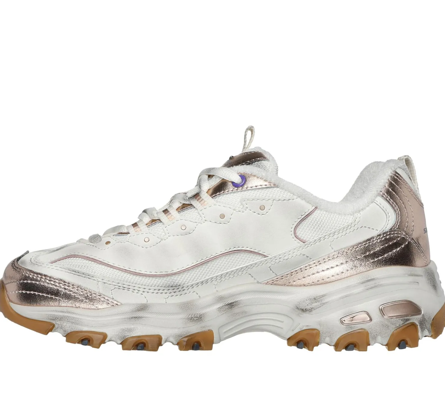 Lace Up|Athletic Sneakers<SKECHERS D'Lites - Vintage Vision NATURAL / GOLD