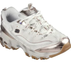 Lace Up|Athletic Sneakers<SKECHERS D'Lites - Vintage Vision NATURAL / GOLD