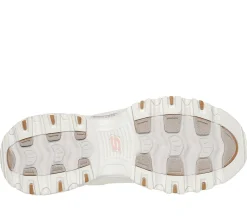 Lace Up|Athletic Sneakers<SKECHERS D'Lites - Wildcats OFF WHITE / PINK