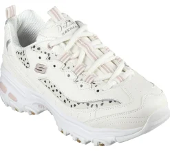 Lace Up|Athletic Sneakers<SKECHERS D'Lites - Wildcats OFF WHITE / PINK