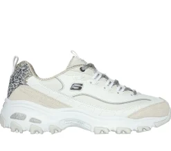 Lace Up|Athletic Sneakers<SKECHERS D'Lites - Golden Chic WHITE / SILVER