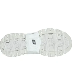 Lace Up|Athletic Sneakers<SKECHERS D'Lites - Golden Chic WHITE / SILVER