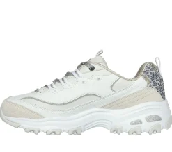 Lace Up|Athletic Sneakers<SKECHERS D'Lites - Golden Chic WHITE / SILVER