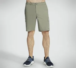 Bottoms|Bottoms<SKECHERS Downtown Cargo 9 Inch Short OLIVE / GRAY
