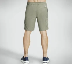 Bottoms|Bottoms<SKECHERS Downtown Cargo 9 Inch Short OLIVE / GRAY