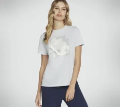 Tops|Tops<SKECHERS Dream Bloom Tee BLUE / SILVER