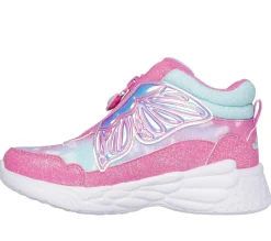 Light-Up|Boots<SKECHERS Dream Racer - Butterfly Express PINK / TURQUOISE