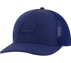 Hats|Hats<SKECHERS Embossed Trucker Hat NAVY / BLUE