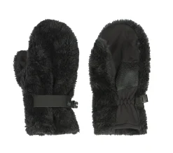 Cold Weather Gear<SKECHERS Faux Fur Mittens - 1 Pack BLACK