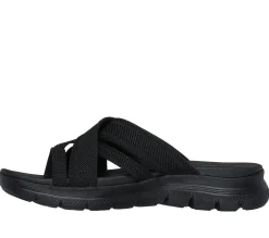 Sandals<SKECHERS Flex Appeal 4.0 - Perfect 4 You BLACK