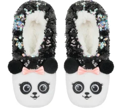 Socks|Socks<SKECHERS Flip Sequin Panda Slipper Socks - 1 Pack MULTI