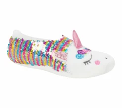 Socks|Socks<SKECHERS Flip Sequin Unicorn Slipper Socks - 1 Pack MULTI
