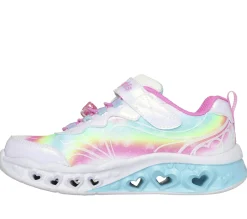 Light-Up|Athletic Shoes & Sneakers<SKECHERS Flutter Heart Lights - Groovy Swirl WHITE / MULTI