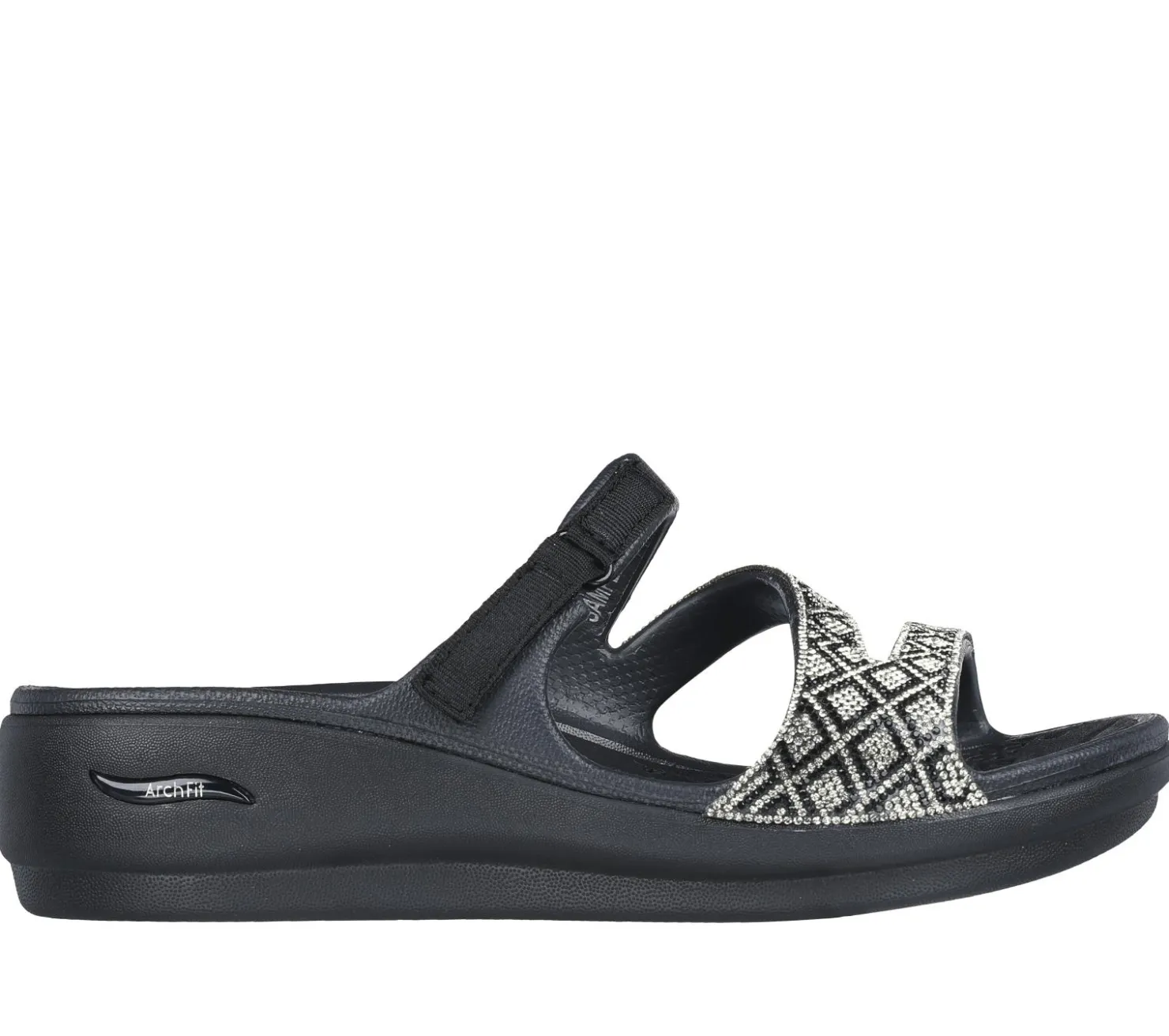 Sandals<SKECHERS Foamies: Arch Fit Ascend - Show Stopper BLACK