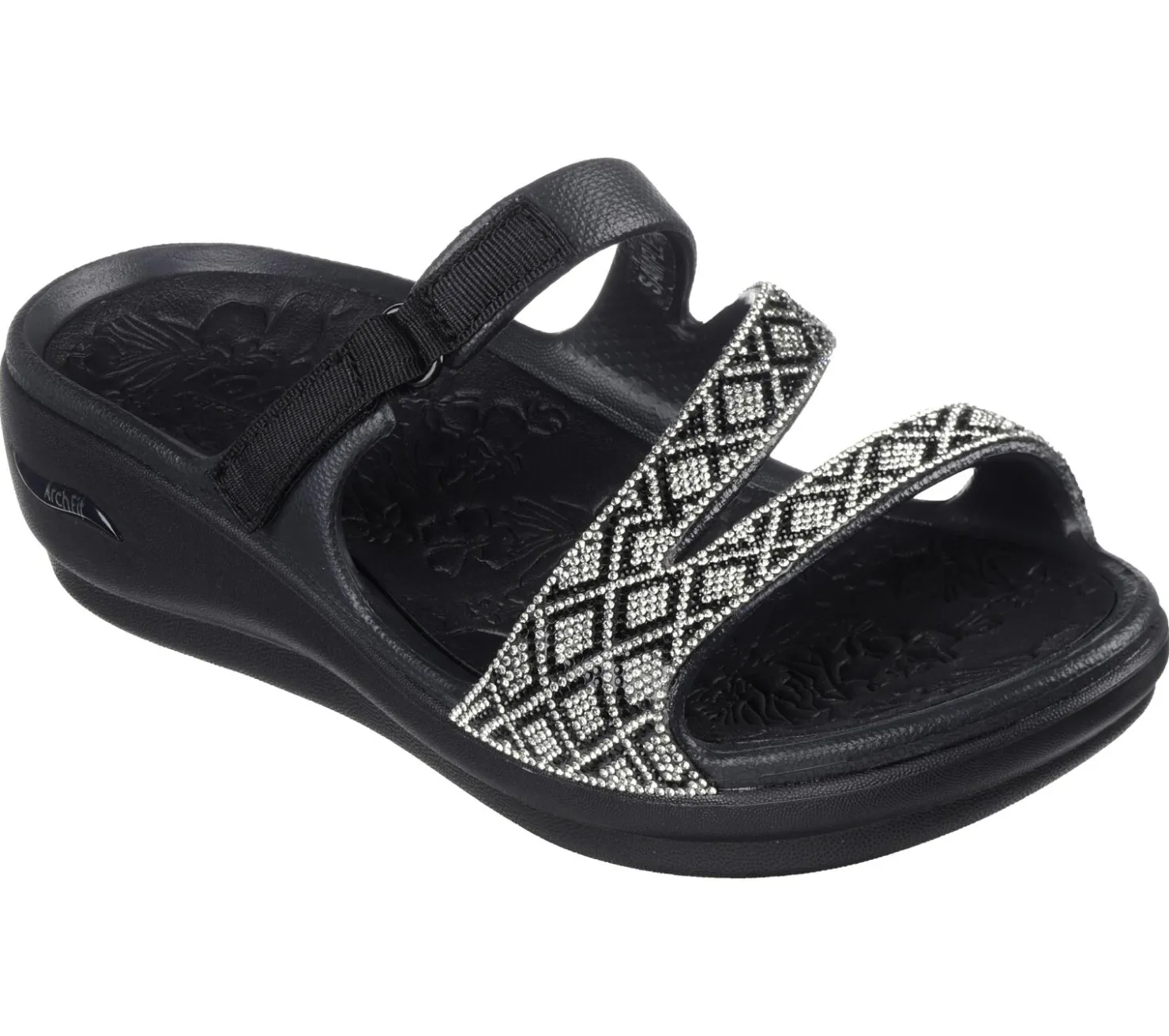 Sandals<SKECHERS Foamies: Arch Fit Ascend - Show Stopper BLACK