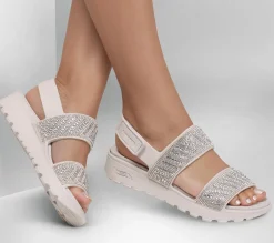 Sandals<SKECHERS Foamies: Arch Fit Footsteps - Enchant NATURAL
