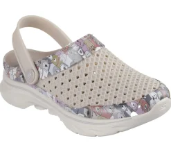 Slip-Ons<SKECHERS Foamies: GO WALK 7 - Puppy Party TAUPE / MULTI