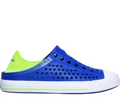 Slip-Ons|Athletic Shoes & Sneakers<SKECHERS Foamies: Guzman Steps - Aqua Surge BLUE / LIME