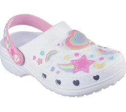 Light-Up|Slip-Ons<SKECHERS Foamies: Heart Charmer - Girly Land WHITE / MULTI