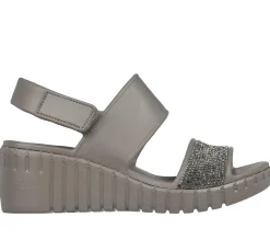 Wedges|Sandals<SKECHERS Foamies: Pier Ave DARK TAUPE