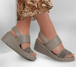 Wedges|Sandals<SKECHERS Foamies: Pier Ave DARK TAUPE
