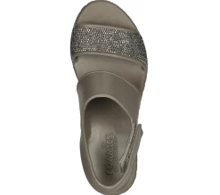 Wedges|Sandals<SKECHERS Foamies: Pier Ave DARK TAUPE