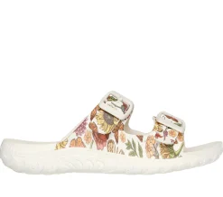 Sandals<SKECHERS Foamies: Reggae - Chrysalis NATURAL / MULTI
