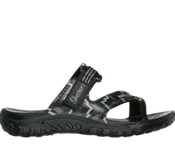 Sandals<SKECHERS Foamies: Reggae - Whimsical BLACK / GRAY
