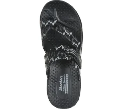 Sandals<SKECHERS Foamies: Reggae - Whimsical BLACK / GRAY