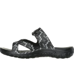 Sandals<SKECHERS Foamies: Reggae - Whimsical BLACK / GRAY