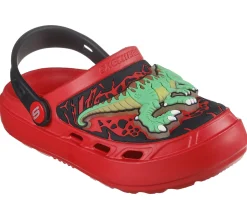 Light-Up|Slip-Ons<SKECHERS Foamies: Swifters - T-Rex-Brights RED