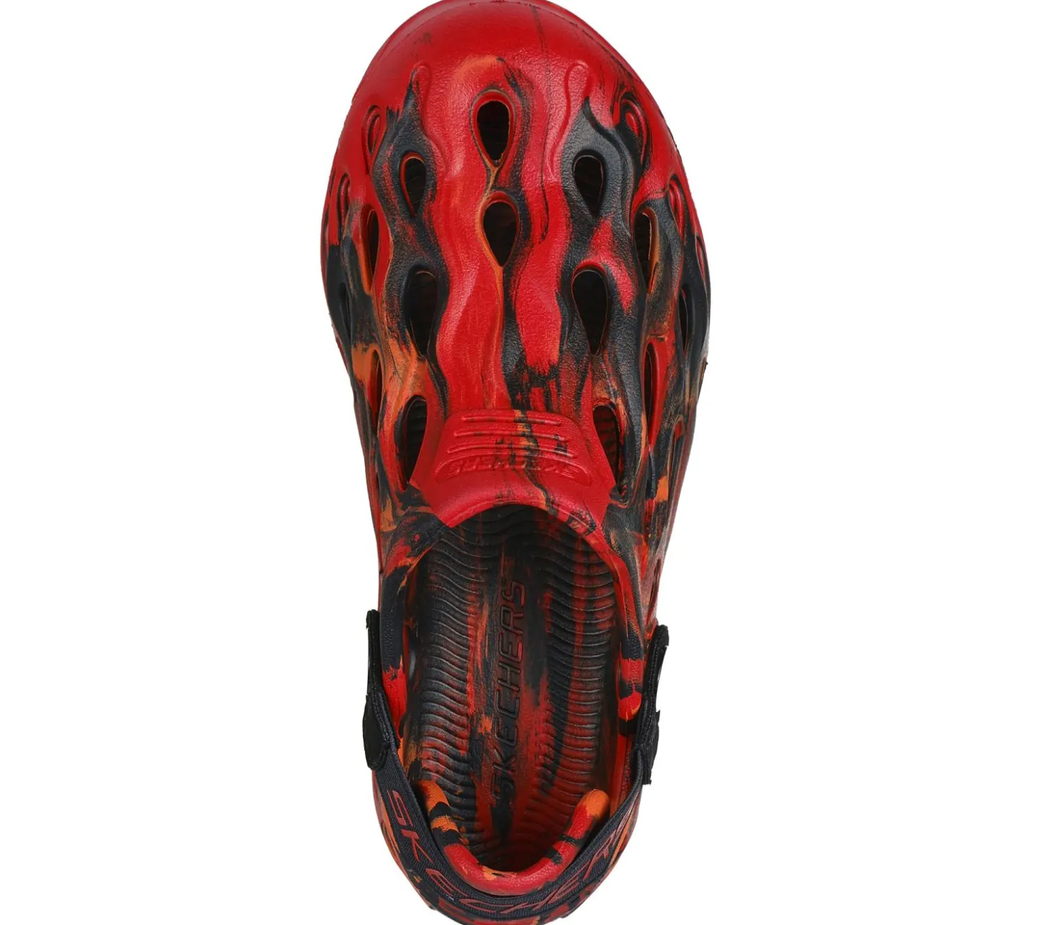 Slip-Ons<SKECHERS Foamies: Thermo-Rush - Lavamorphic RED / BLACK