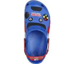 Light-Up|Slip-Ons<SKECHERS Foamies: Zaggle - Hydro-Pointz BLUE / RED