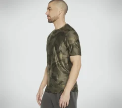 Tops|Tops<SKECHERS GO DRI All Day Camo Tee GRAY / BROWN
