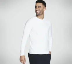 Tops|Tops<SKECHERS GO DRI All Day Long Sleeve Tee WHITE