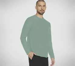 Tops|Tops<SKECHERS GO DRI All Day Long Sleeve Tee YELLOW / AQUA