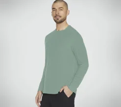 Tops|Tops<SKECHERS GO DRI All Day Long Sleeve Tee YELLOW / AQUA