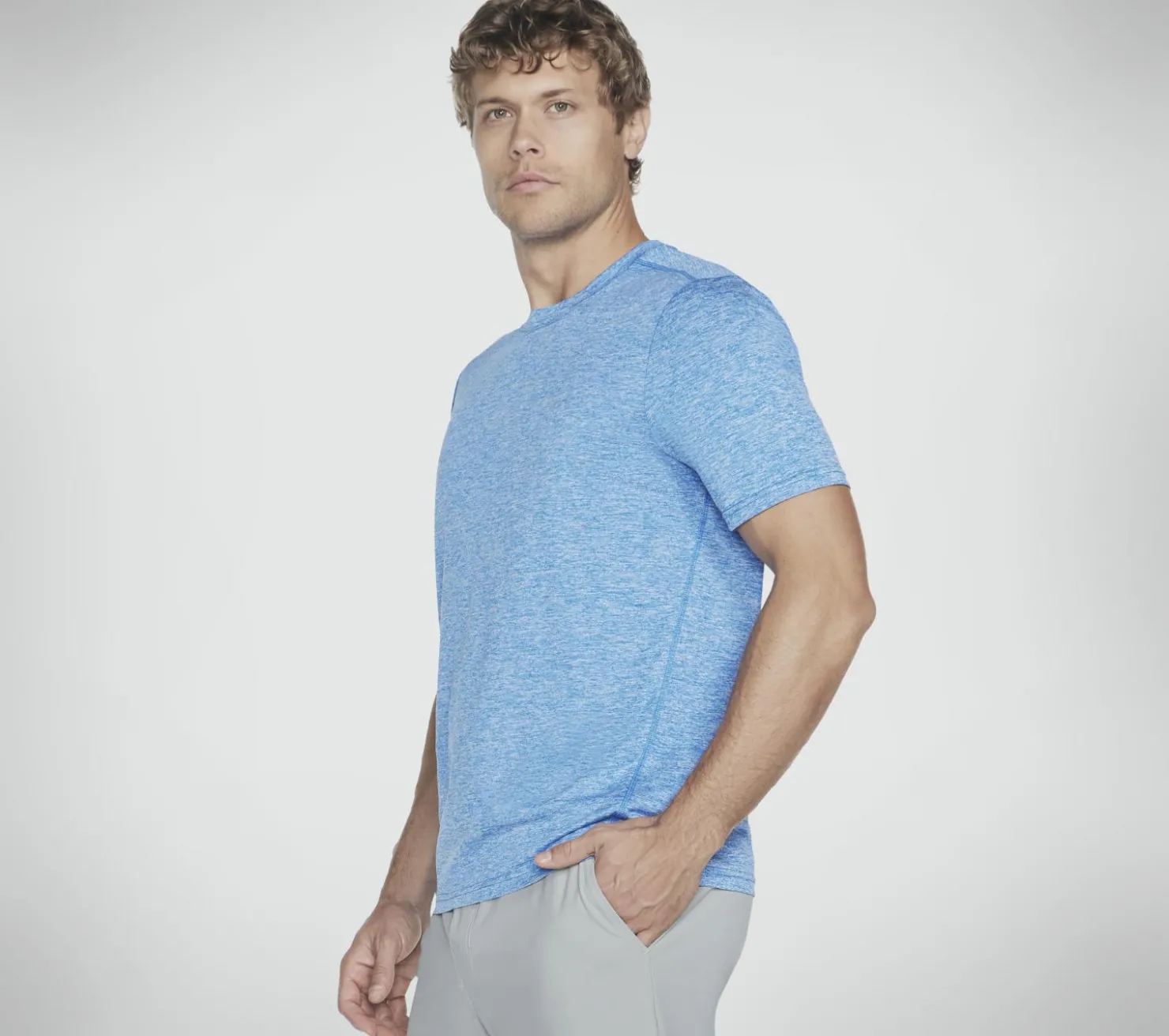 Tops|Tops<SKECHERS GO DRI Charge Tee BLUE / GREEN