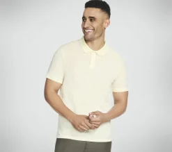 Tops|Tops<SKECHERS GO DRI Pima Signature Polo YELLOW / TURQUOISE