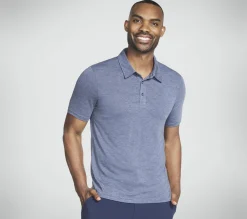 Tops|Tops<SKECHERS GO DRI Premier Stripe Polo NAVY