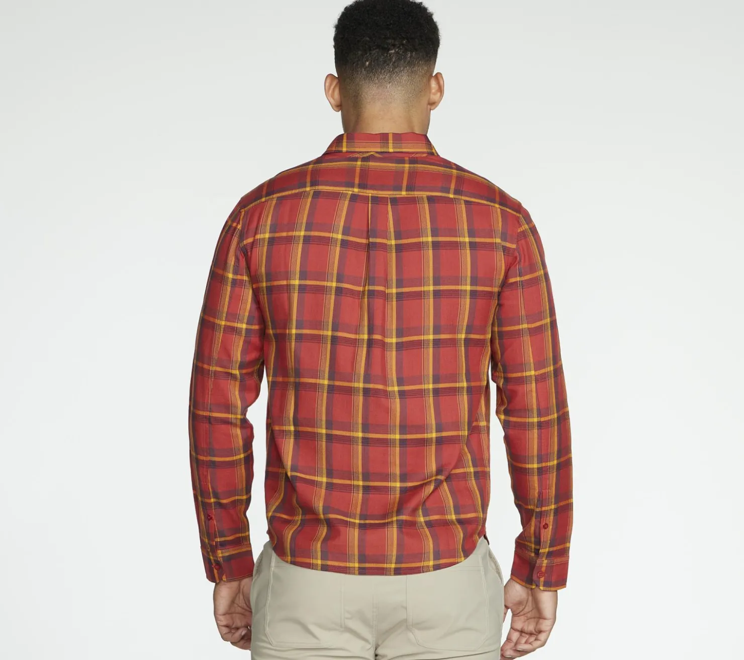 Tops|Tops<SKECHERS GO DRI Ridgetop Button Down Shirt DARK BROWN