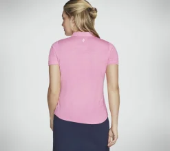 Tops|Tops<SKECHERS GO DRI SWIFT Club Polo HOT PINK / WHITE