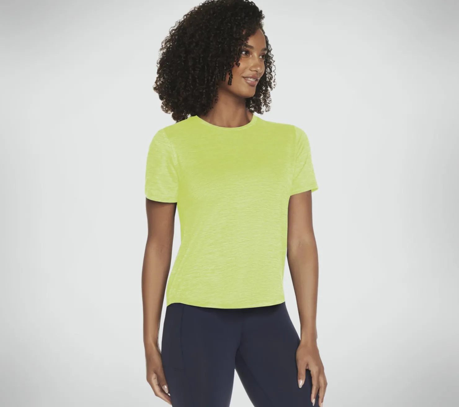 Tops|Tops<SKECHERS GO DRI SWIFT Tee NATURAL / LIME