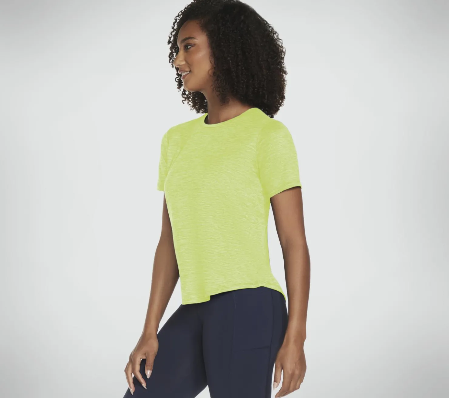 Tops|Tops<SKECHERS GO DRI SWIFT Tee NATURAL / LIME