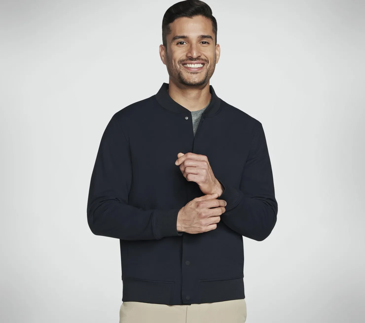 Tops|Tops<SKECHERS GO FLEX Bomber Jacket BLACK