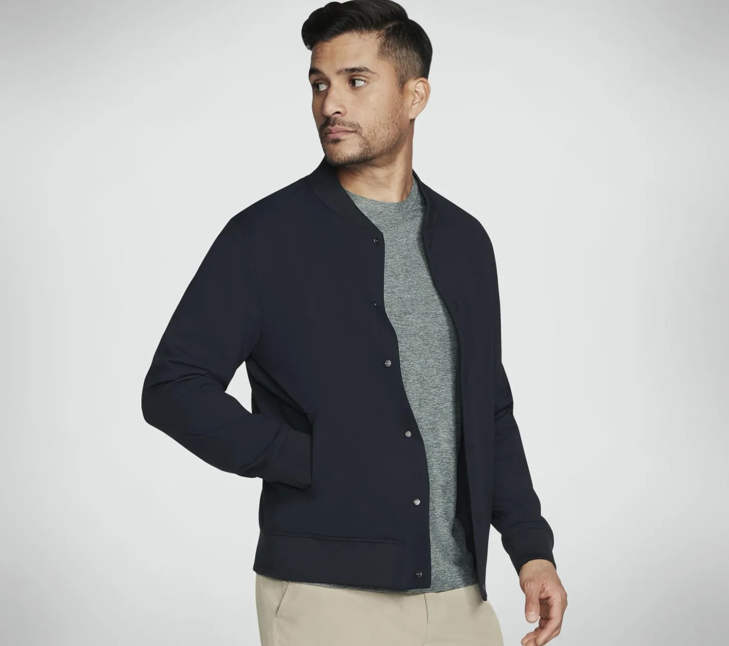 Tops|Tops<SKECHERS GO FLEX Bomber Jacket BLACK