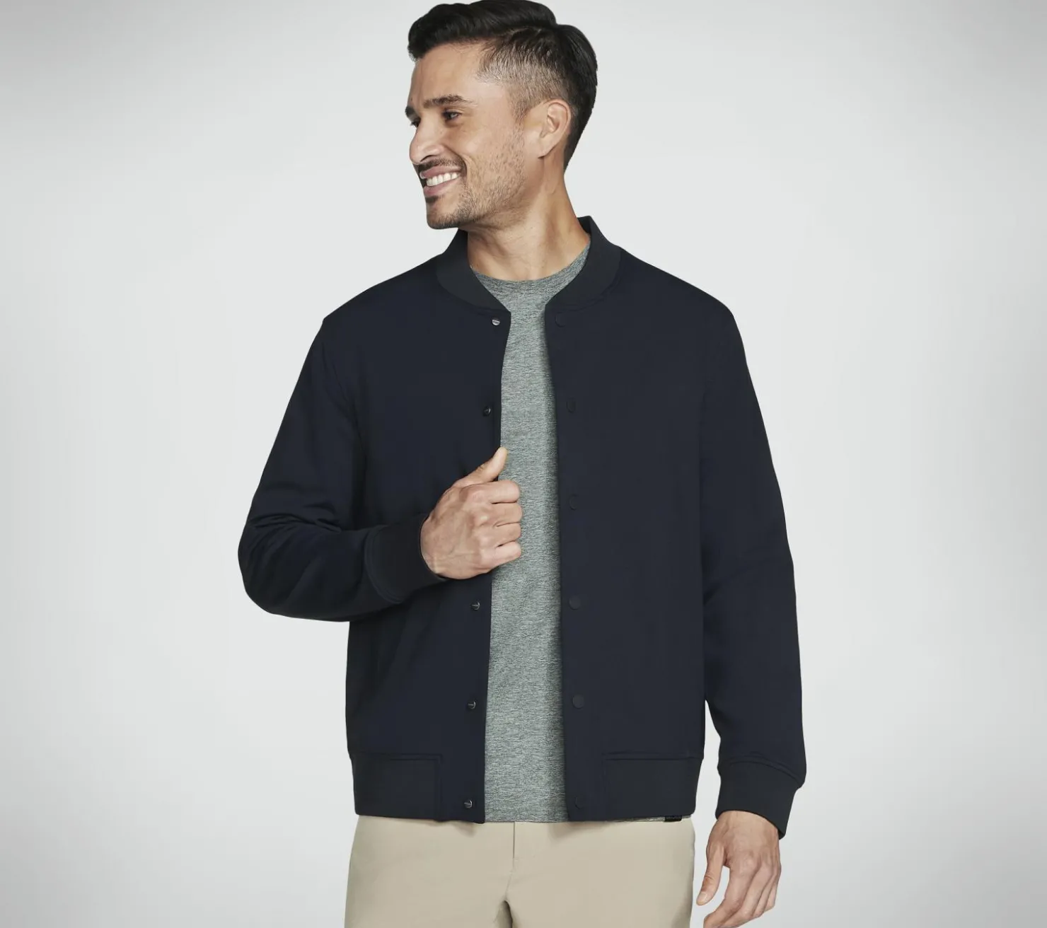 Tops|Tops<SKECHERS GO FLEX Bomber Jacket BLACK