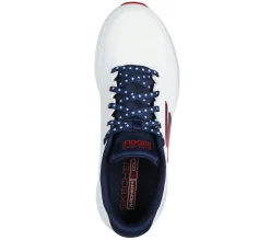 Lace Up<SKECHERS GO GOLF Max 2 - Patriot WHITE / NAVY