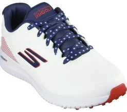 Lace Up<SKECHERS GO GOLF Max 2 - Patriot WHITE / NAVY